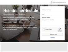 Tablet Screenshot of heimtrainer-test.de